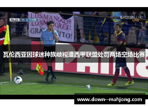 瓦伦西亚因球迷种族歧视遭西甲联盟处罚两场空场比赛 瓦伦西亚因球迷种族歧视遭西甲联盟处罚两场空场比赛